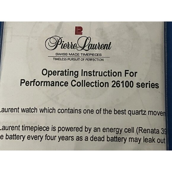 Pierre Laurent Mens Performance Chronograph Stainless Watch 26114w - Picture 15 of 16